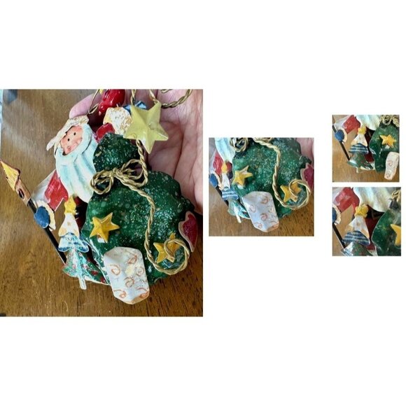 NWT VTG  Kurt Adler Santa Cardinal Birdhouse Christmas Tree Ornament Met… - Picture 9 of 12